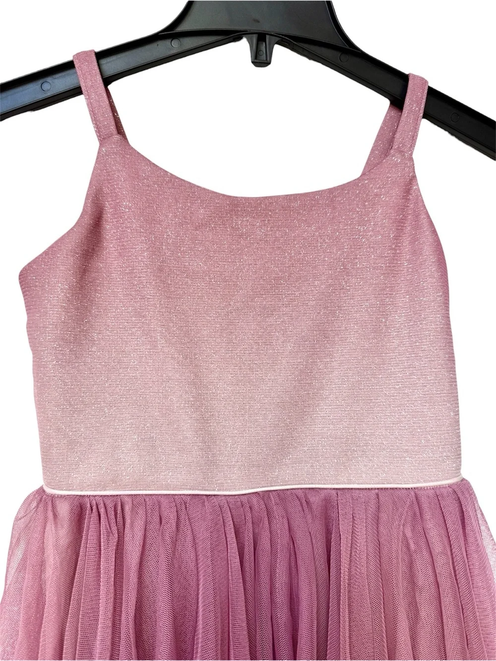 Cat & Jack Sparkle Mauve Pink Ombre Tulle Fairy costume Dress Size 6/6X